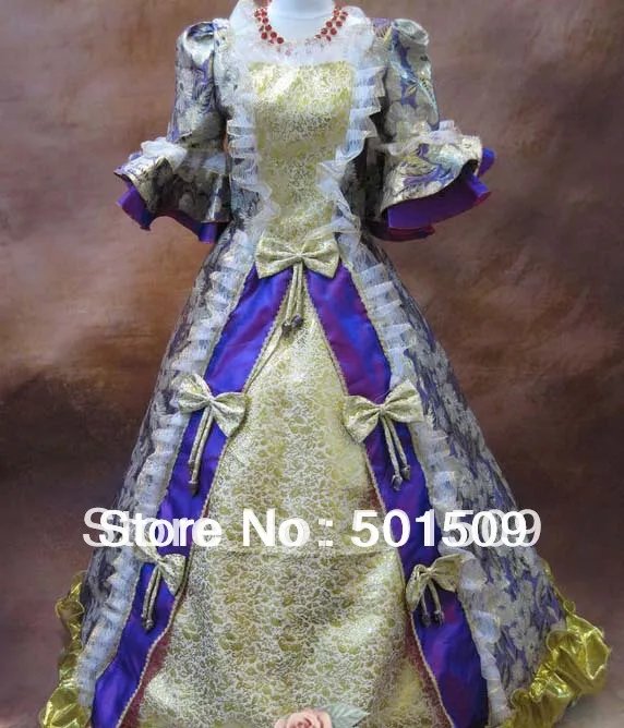 

Medieval Renaissance Gown queen princess Dress Vampire Costume Victorian Gothic/Marie Antoinette/civil war/Colonial Belle Ball