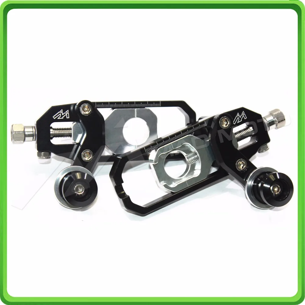Motorcycle Chain Tensioner Adjuster with spool for KAWASAKI Ninja ZX6R ZX-6R 2005 2006 2007 2008 2009 2010 2011 2012 Black&Silver (1)