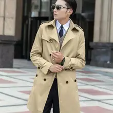 Рождество корейского размера плюс 6XL 7XL 9XL 8XL синий плащ Мужской весенний длинный пиджак джентльменский бренд бежевый двубортный пиджак