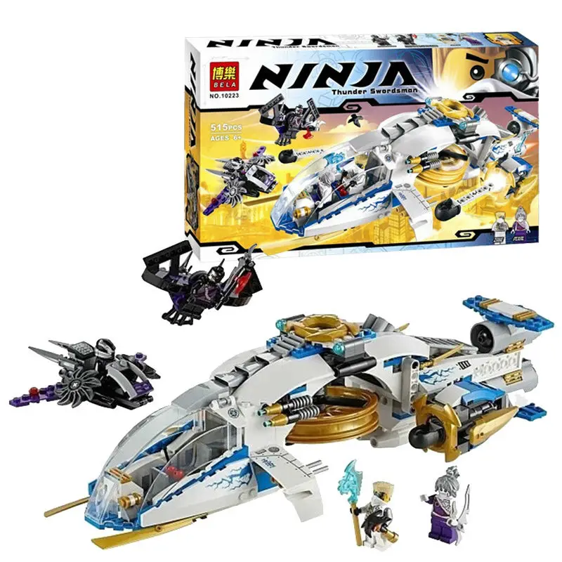 

BELA 10223 Phantom  Series Helicopters 515pcs Thunder Swordsman DIY Educational Building Blocks Compatible With  70724 Gift
