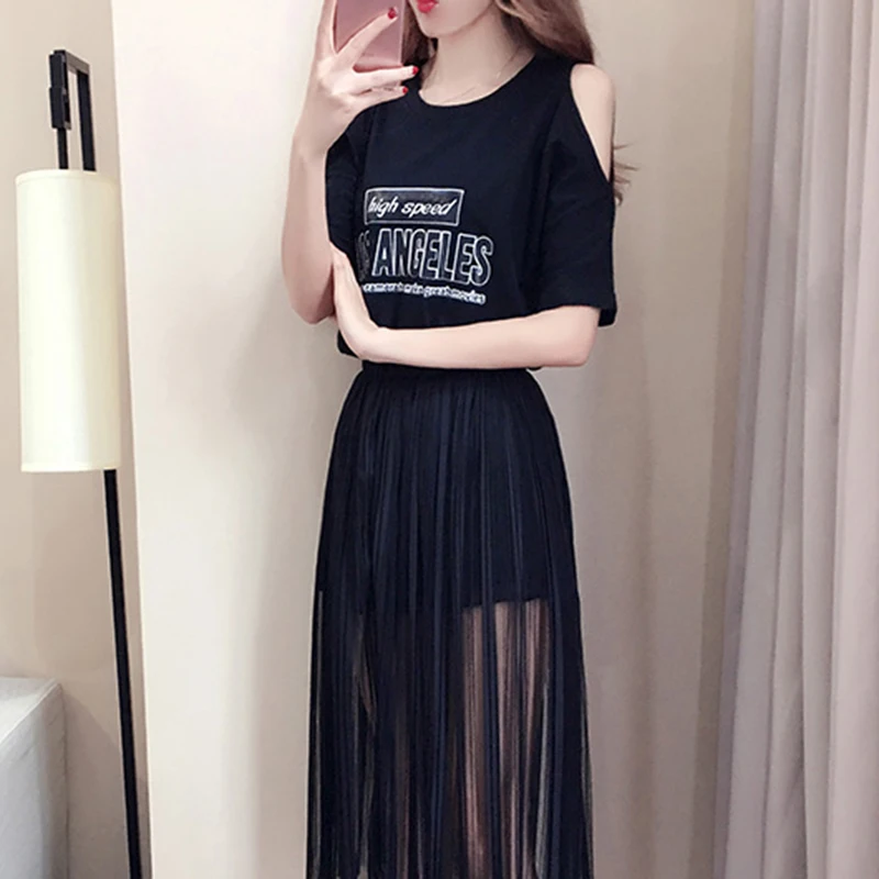 long t shirt skirt