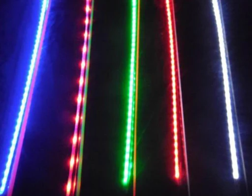 

Crystal Acrylic Violin part 4/4,flash blue/white/red/green violin bow stick