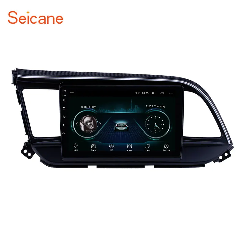 Автомагнитола Seicane 2DIN Android 8 1 GPS для Hyundai Elantra LHD 2019 поддержка 3G Wi Fi TPMS DVR OBDII задняя