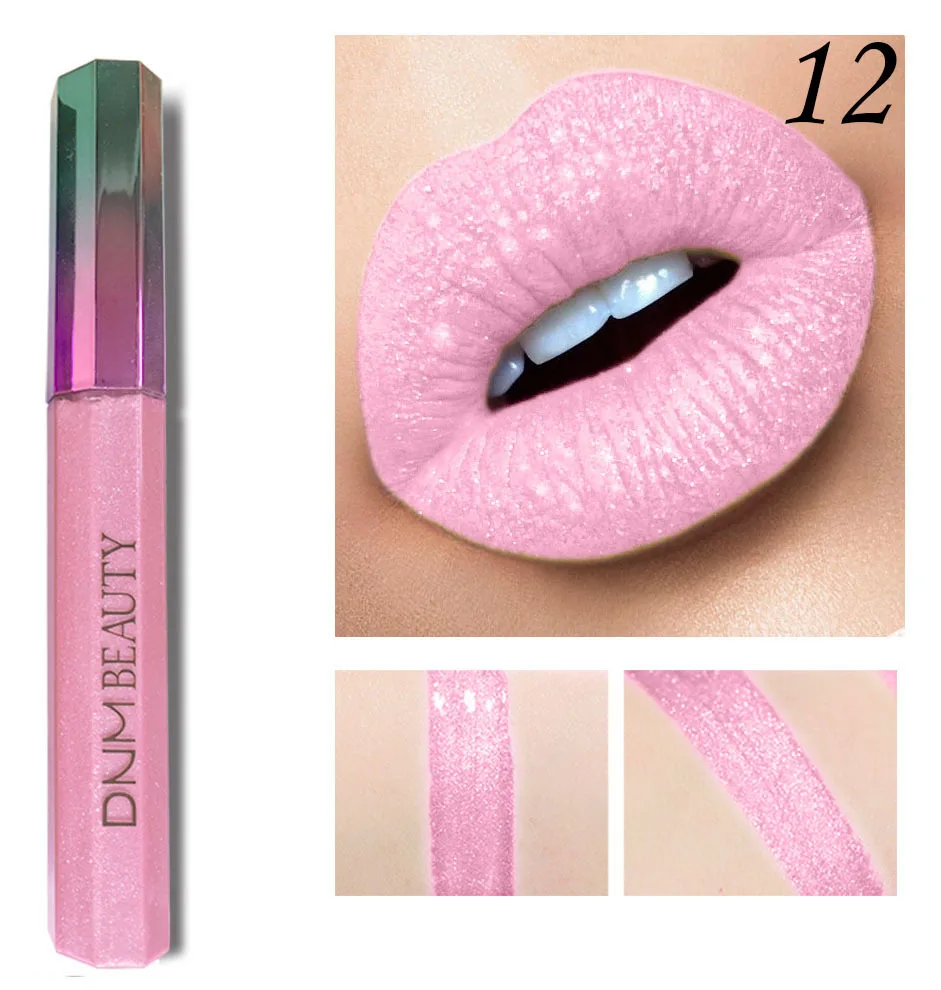 

Brand Makeup Chameleon Liquid Lipstick Diamond Long Lasting Pearly Lip Gloss Fashion Lip Stick maquiagem