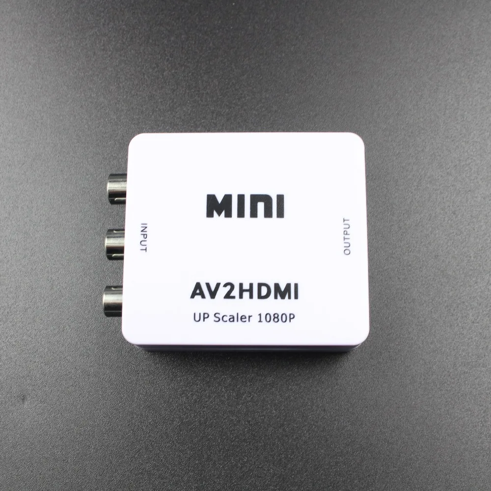 DOITOP Composito RCA AV HDMI CVBS a HDMI Adattatore Convertitore Supporto HD 720P 1080P AV a HDMI M