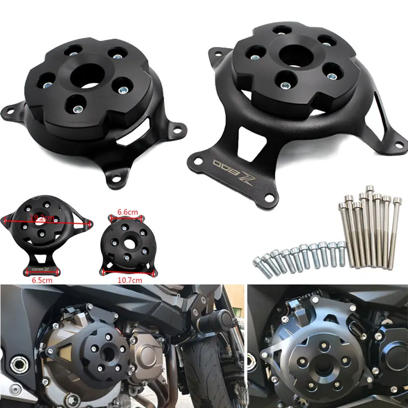 Nuoxintr Motorcycle Engine Stator Cover Engine Guard Protection Side Shield Protector For Kawasaki Z750 Z800 2013-2017 Z 750 800