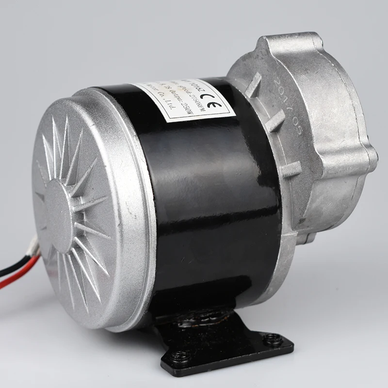 MY1016Z 12V 250W DC матовый мотор для трицикла и электрического велосипеда 28A 2700 об/мин