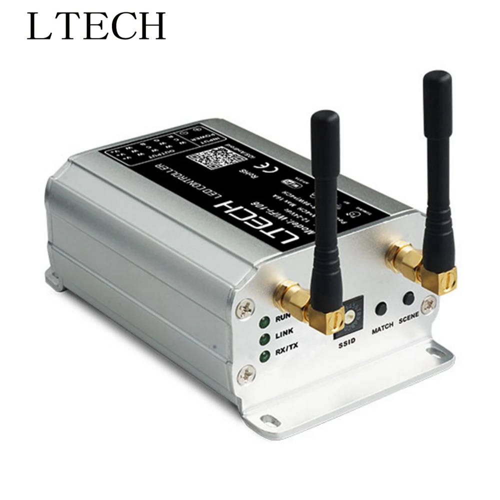 

Xnbada LTECH WiFi-106+F12 WiFi Lighting Controller DC12-24V Input 4A*4CH Output 2.4GHz For Dimming/RGB/RGBW/CT Led Strip Lights