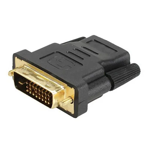 

DVI-D (24+1) 25 Pin Male To HDMI Female Adapter Connector Converter Gold Plated