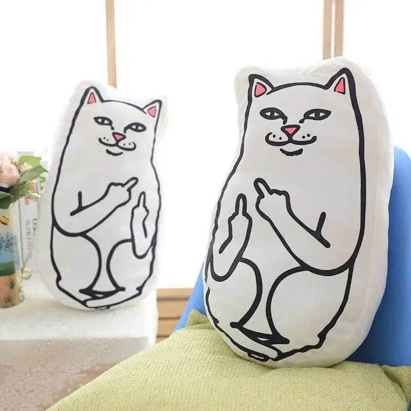 46 см Ripndip Lord Nermal Lordnermal Плюшевые игрушки Мягкая кошка зеленый Alien Lil Mayo Кукла Kawaii