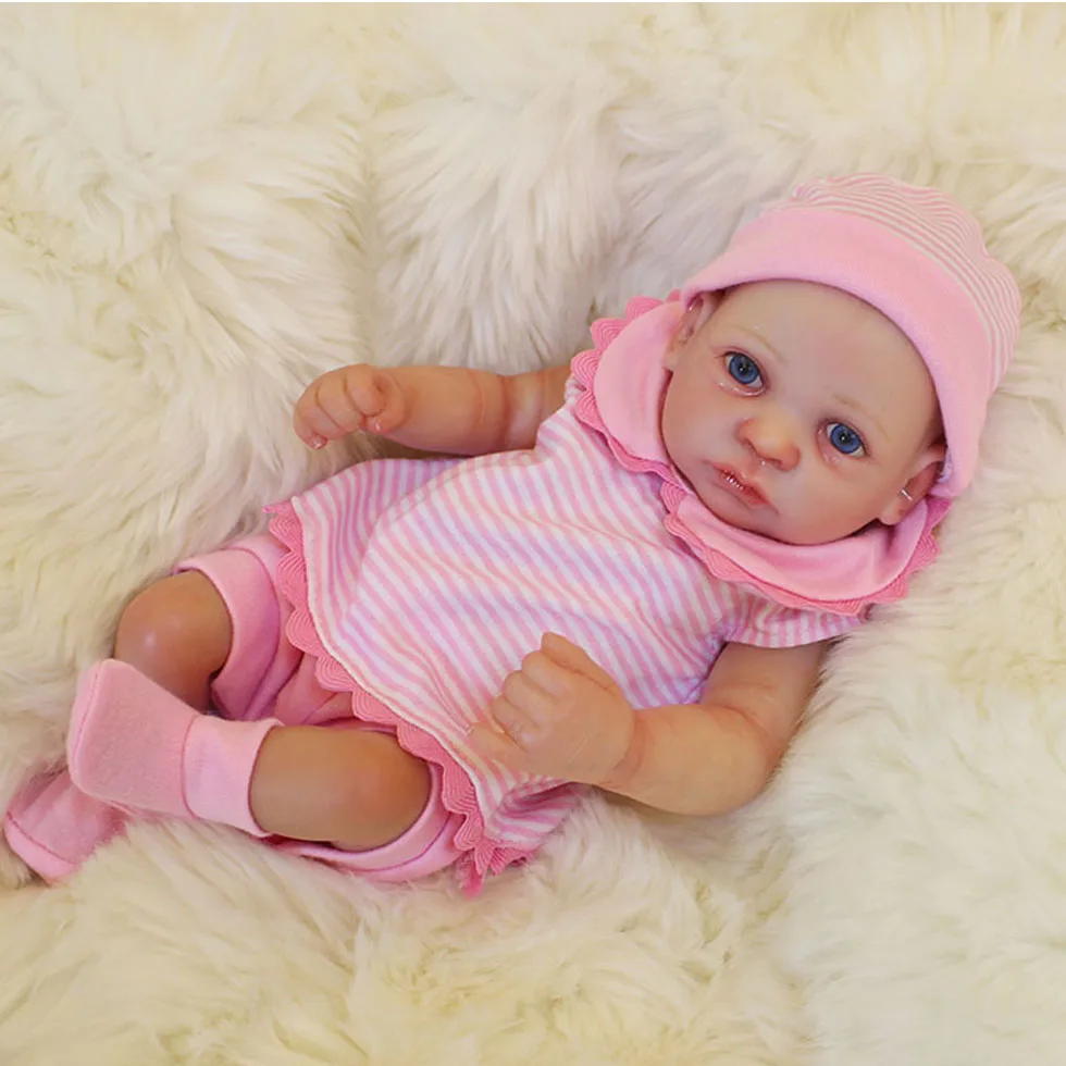 OtardDolls bebe reborn doll 25 см полностью виниловая кукла Реалистичная ручная роспись