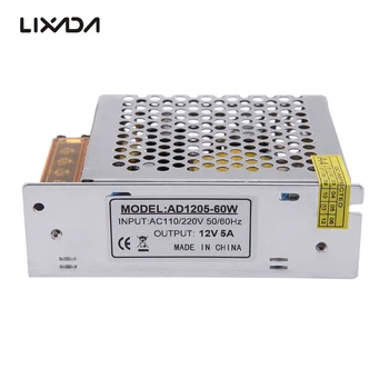 

60W 5A Lighting Voltage Transformer AC110V/220V to DC12V Durable Switch Power Supply for Led Strip Diaplay High Quality
