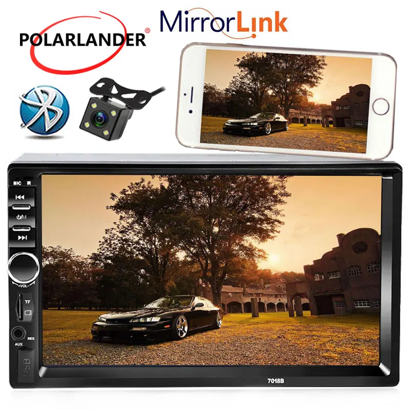 

Autoradio 2 Din 7 Inch TFT touch screen buletooth Car Radio USB/TF/ FM/ Aux In support Rear Camera MP4 MP5 Player Mirror Link