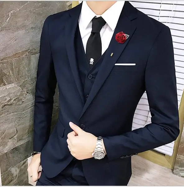 

100Pcs/Lot Best Man Groom Boutonniere Silk Satin Rose Flower men buttonhole Wedding Party Prom Man Suit Corsage Pin Brooch