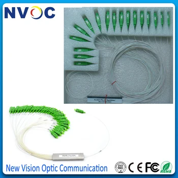 

10Pcs/Lot,1x32 Steel Tube Mini Optic Splitter 1*32 PLC Splitter 1M 0.9mm Loose Tube Fiber Optic Splitter with SC/ APC Connector