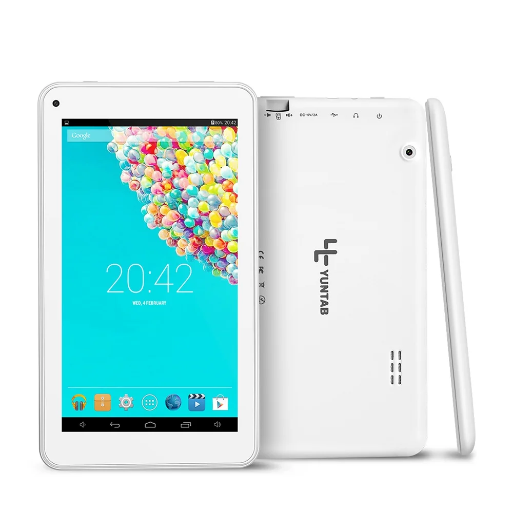 

Yuntab T7 tablet pc 7 inch bluetooth Android 4.4 touch screen 1024 x 600 Quad Core 1.5GHz with Dual Camera 2200mAh