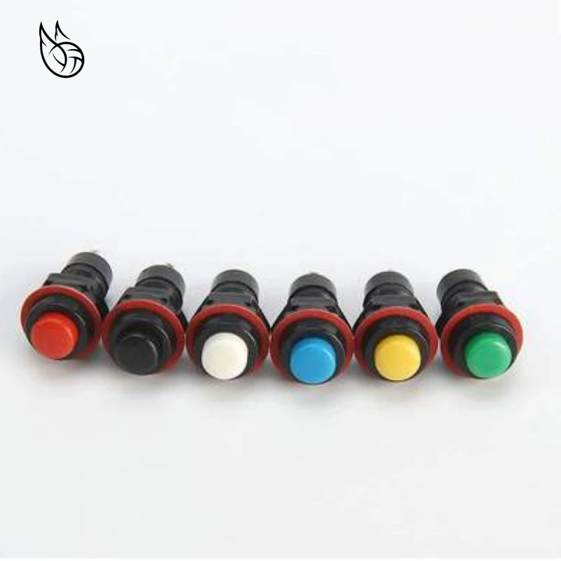 6Pcs Metal Button Switch 2 Pins IP67 Waterproof Reset without Light 12mm 6Pcs Metal Button Switch 2 Pins IP67 Waterproof Reset without Light 12mm