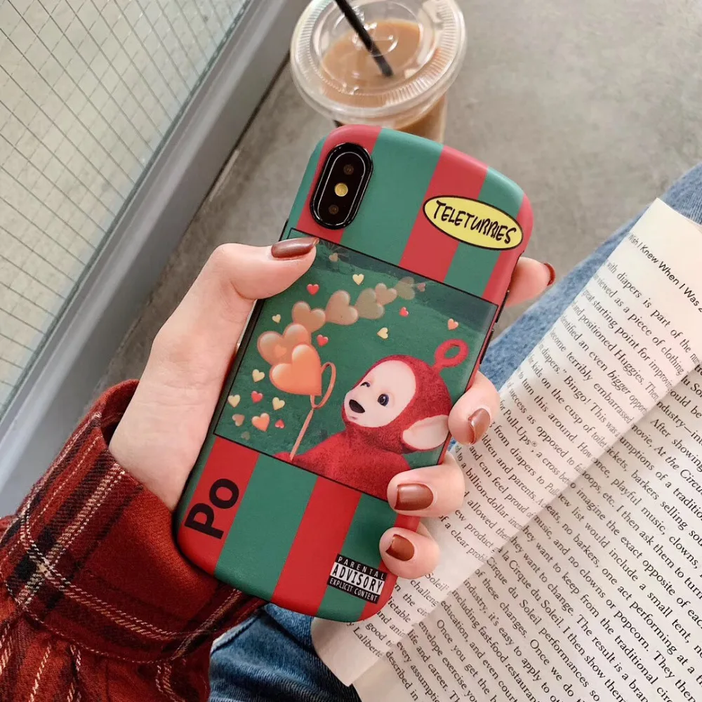 

maosenguoji arc cute Cartoon teletubbies baby friend funny Mobile Phone Case for iphone 6 6s 6plus 7 8 plus X XR XS MAX fashion
