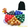 50pcs Assorted Different Colors D10 Pack, 5X10pcs 10 Sides Dice Marble Polyhedral Dice D10 Set 1