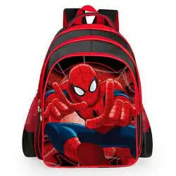 Человек-паук мультфильм сумки учащихся 1-6 классы плечи бремя детские школьные для маленьких мальчиков и девочек рюкзак портфель