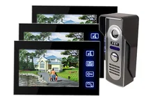 Freeshipping por DHL Vidoe Videoportero de Intercomunicación IR Cámara Del Monitor de Seguridad Para El Hogar cámara de Visión Nocturna timbre botón del timbre