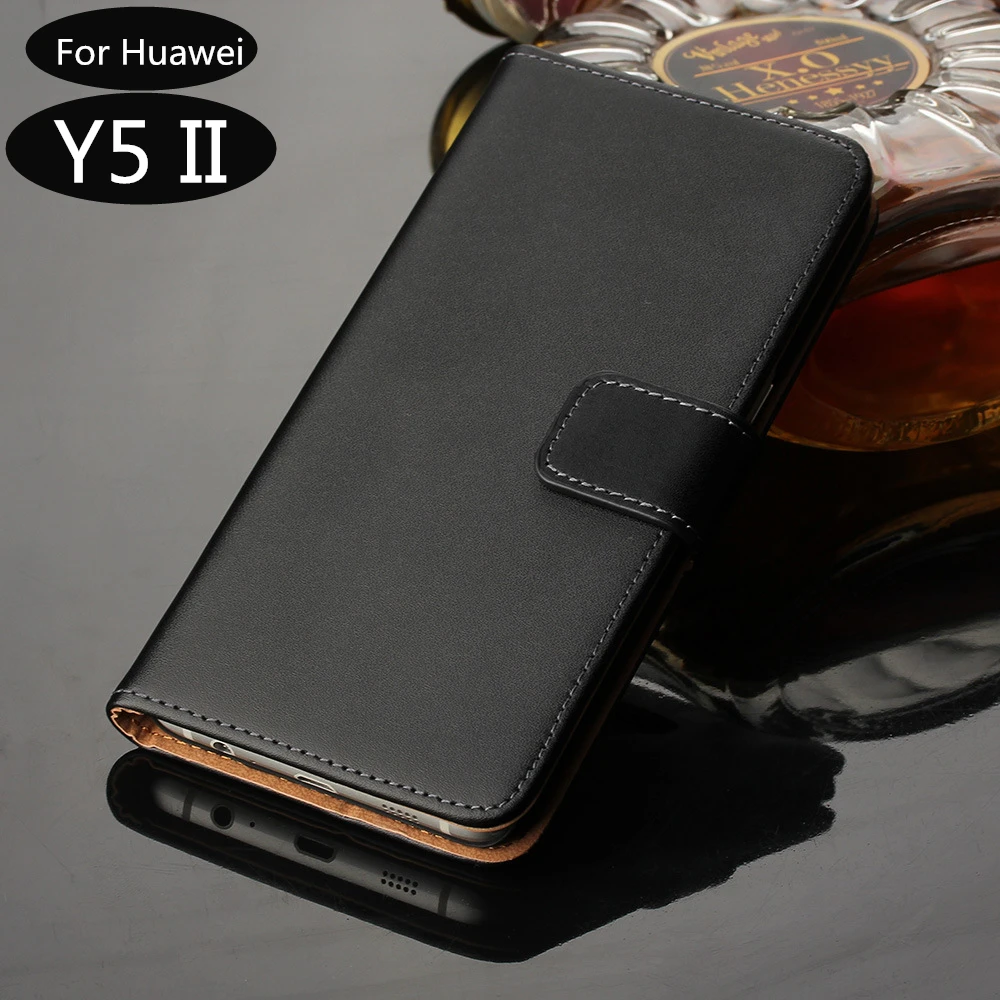 

Huawei Y5 II cover case Premium PU Leather Wallet Flip Case for Huawei Y5 II with Card Slots and Cash Holder GG