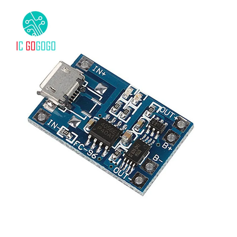 5 шт. TP4056 Micro USB В 1A 18650 литиевая Батарея защиты доска зарядки Зарядное устройство