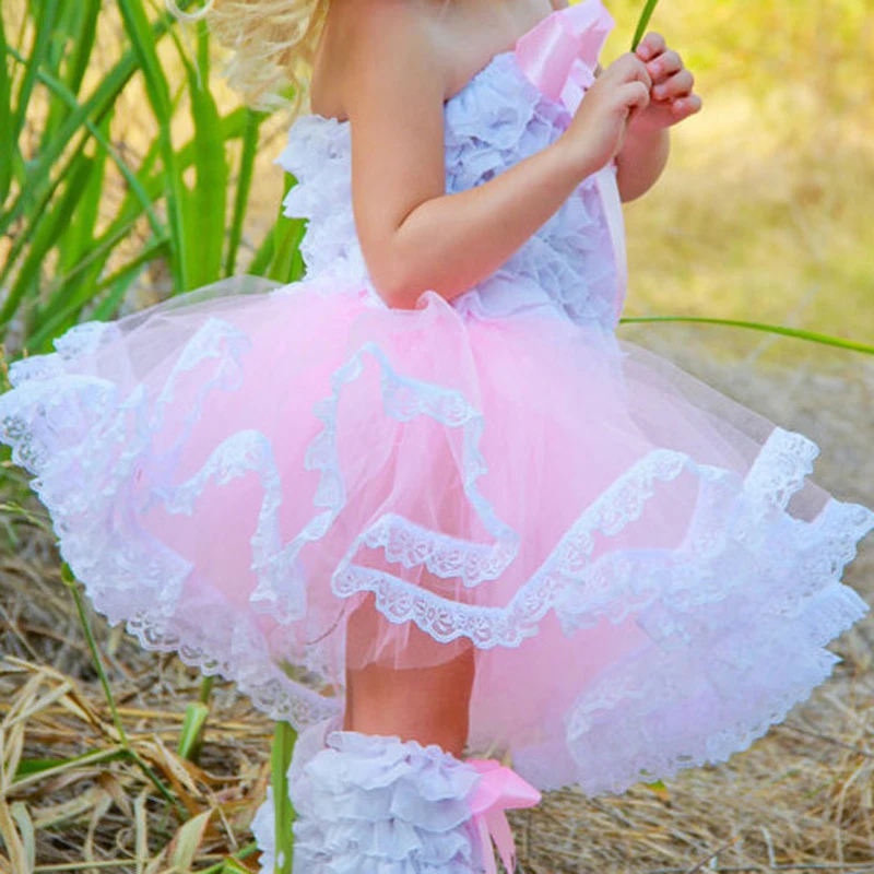 

New Baby Girls Ball Gown Ballerina Pettiskirt Fluffy Children Ballet Lace Skirts Party Dance Princess Tulle clothes Drop Ship