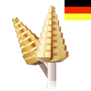 

10-45mm HSS Triangle Shank Pagoda Step Drill Bit High Speed Steel Hole Cutter