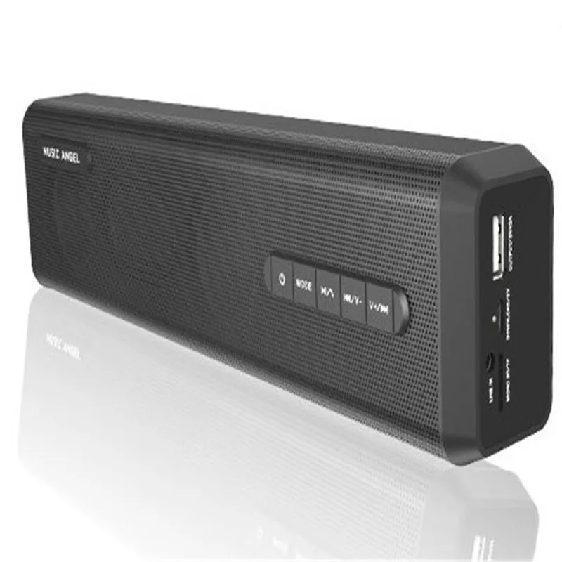 

bluetooth audio receiver soudbar in metal housing DSP audio surround stereo with 4000mah power bank function support aux input