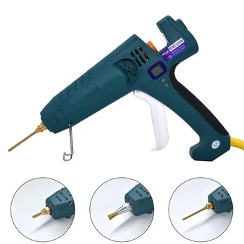 Buy Hot Melt Glue Gun 500W High Power Industrial Manufacture Thermostat Temperature Adjustable Digital Display Use 11mm Glue Stick