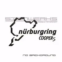 Mini Cooper S Nurburgring Decal Sticker logo emblem