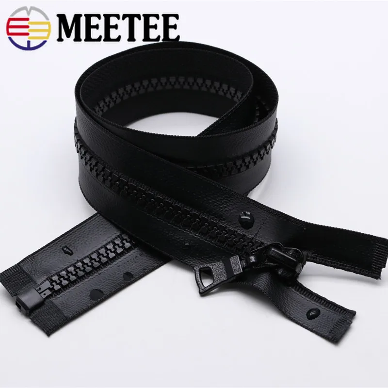 Meetee 5 # разъемная застежка молния 50/60/70/80 см Водонепроницаемый смолы с открытым
