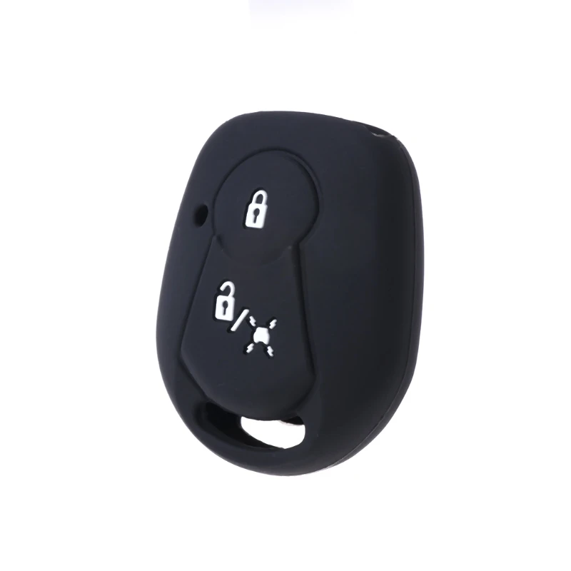 

2 Buttons Silicone Car Key Fob Cover Case For SSANGYONG ACTYON KYRON REXTON 2