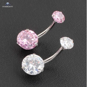High Quality 14G Beautiful Navel Piercing Sex Body Jewelry Stainless Steel New Style Navel Ring Piercing Belly Button Rings