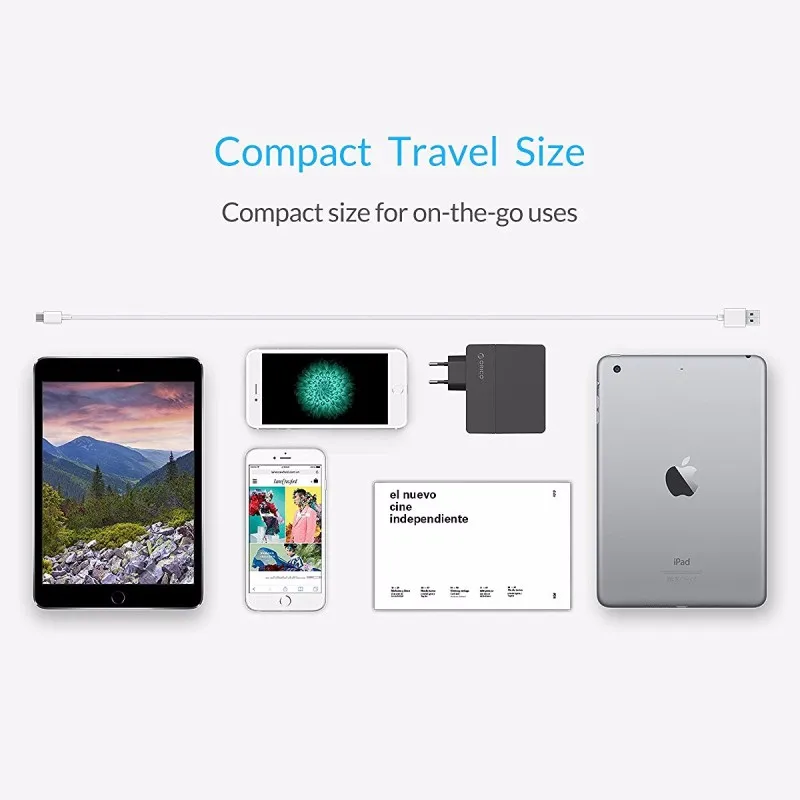 ORICO универсальное USB зарядное устройство 4-портовый 6.8A Смарт USB настенное зарядное устройство адаптер 5V2. 4A* 4 34 Вт для смартфона