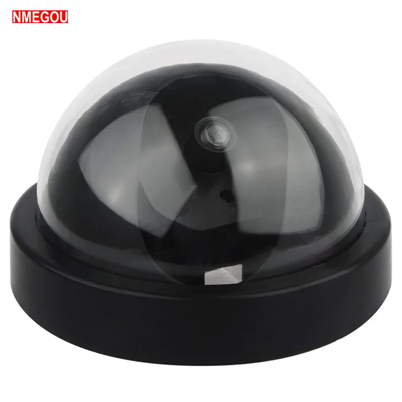 

Fake Surveillance Cameras Dummy Security CCTV Dome Simulation Video Camera Outdoor House Home with Flashing Red LED Light Alarm