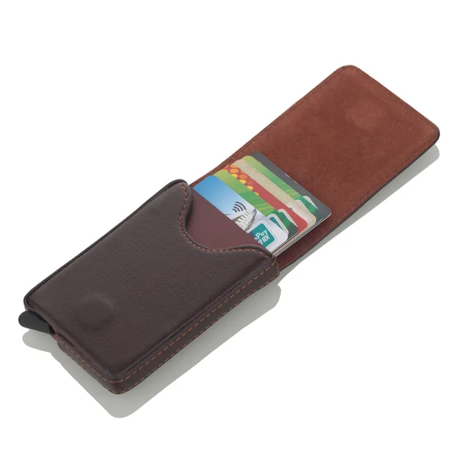 2020New Style RFID Card Holder Metal Men Women Credit Card Holder Aluminium Blocking Holder For Cards Minimalist Wallet 4