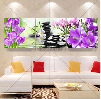 

5D DIY Diamond Embroidery Orchid stone Cross Stitch Home Decoration diamond painting Mosaic full rhinestone Craft Needlework 3pc