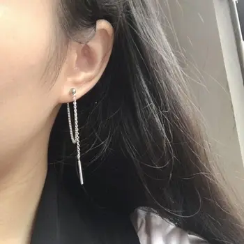 Bangtan Boys Cross Leaf Pendant Earring - Image 3