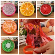 Pudcoco новейшие горячей Кристалл Фрукты резиновые грязи пластилина Fun Магнитная глины ручной резинка слизь Пластилин Поделочная глина