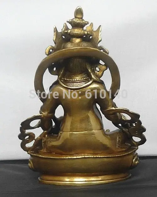 

Chinese Bronze Auspicious Fortuna statue Dzambala statue