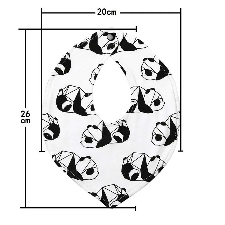 Laleben Unisex Baby Bibs Newborn Boy Girl Bandana Fashion Cartoon Animals Cotton Baby Scarf Triangle Towel Baby Girl Stuff