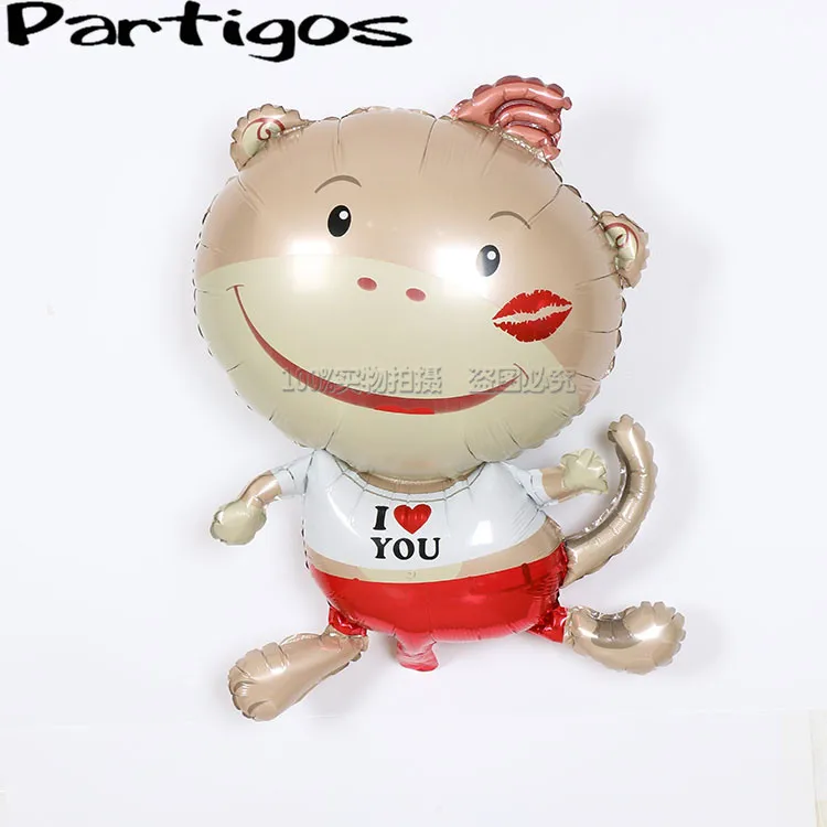 

wholesale 50pcs/lot high-quality jumbo monkey balloon big monkey baloes birthday party supplie globo festa air balls