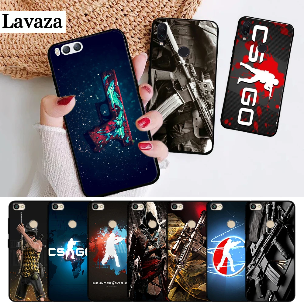 

Lavaza Counter Strike CS and PUBG Silicone Case for Xiaomi Redmi 4A 4X 5A 5 Plus S2 6 6A 7A K20 Note 4 7 Pro Prime Go