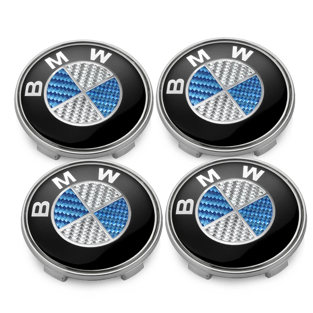 For BMW ALLOY WHEEL CENTRE CAPS E30,E36,E46,E92 1,3,5,6,7,X5 X6 M3 Z4 68mm X4pcs
