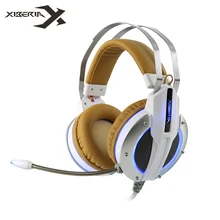 Buy Xiberia X11 Gaming Headset Stereo Deep Bass Game Headphones with Vibration Function/Microphone Mic/LED Light for Computer Gamer