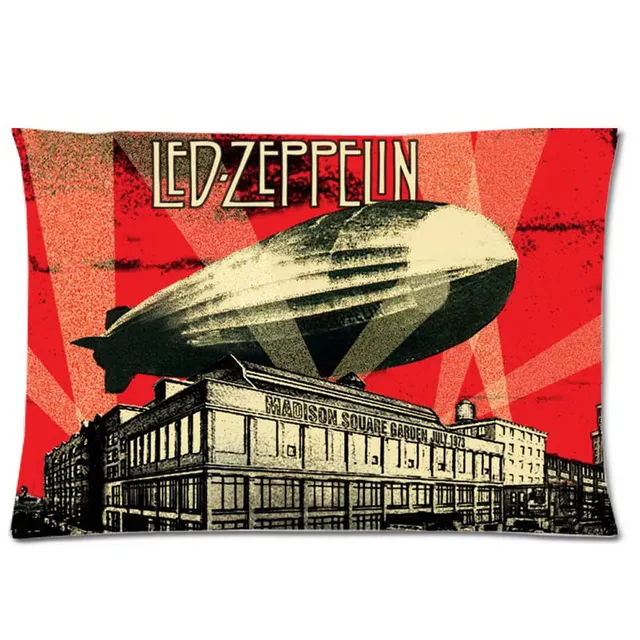 Fashion Led Zeppelin Printing Pillow Case Soft Polyester Pillow Cover