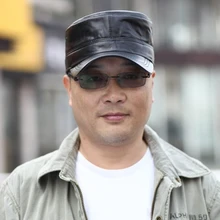 Svadilfari,,, зимняя мужская кожаная тёплая шапка, военная шапка с ушками, Россия, плоская верхняя часть, шапки для женщин, casquette