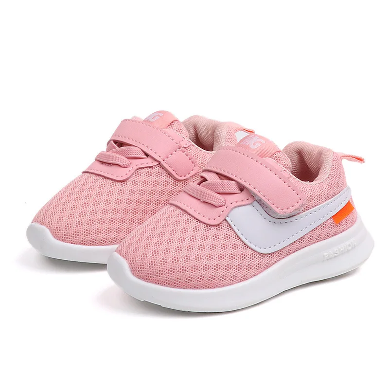

2018 New Top Quality Kids Sports Shoes Baby Boys And Girls Fashion Running Shoes Casual Shoes Children Breathable Soft Shoes